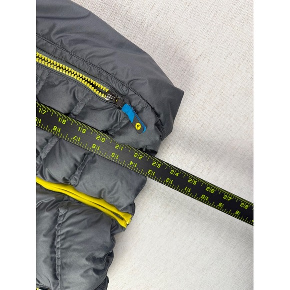 Marmot Boys Large Gray 700 Fill Down Puffer Jacket Hooded Full Zip C97420 - Picture 4 of 13